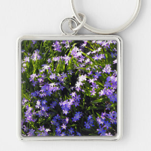 Blue Squill Spring Flowers Sleutelhanger