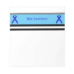 Blue Standard Ribbon van Kenneth Yoncich Notitieblok