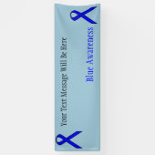 Blue Standard Ribbon van Kenneth Yoncich Spandoek (Verticaal)