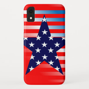 Blue Star American vlag iPhone XR Hoesje