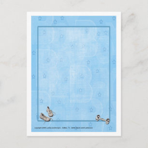 Blue Star Baby Briefkaart