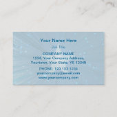 Blue Star bleek visitekaartje sjabloon (Achterkant)