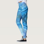 Blue Star Burst Running Leggings Oefening Pants (Links)