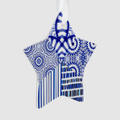 BLUE STAR COLLAGE ORNAMENT (voorkant)