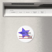Blue Star Custom Team Champions Frigo Magnet (In Situ (Lave-vaisselle))