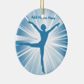 Blue Star Dancer  Name Ornament (Rechts)
