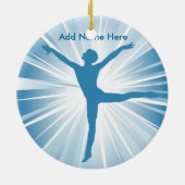 Blue Star Dancer  Name Ornament (Achterkant)