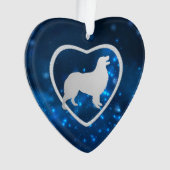 Blue Star éclaire l'ornement de chien berger austr (devant)