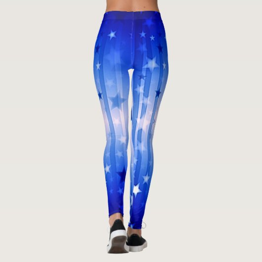 Blue star Independence Day Leggings (Achterkant)