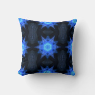 Blue Star Kaleidoscopic Kussen