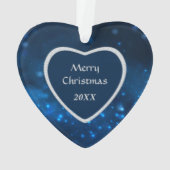 Blue Star Lights Great Dane Dog Ornament (achterkant)