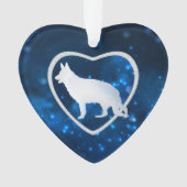 Blue Star Lights Ornament Shepherd Dog (voorkant)