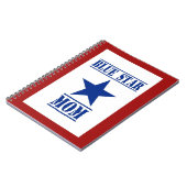 Blue Star Ma Patriotic Miltic Notitieboek (Linkerzijde)