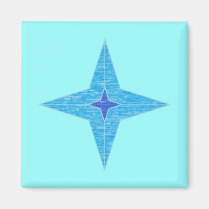 Blue Star Magnet Magneet