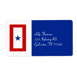 Blue Star mam militaire familie Etiket
