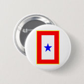 Blue Star moeder Ronde Button 5,7 Cm (Voorkant /achterkant)