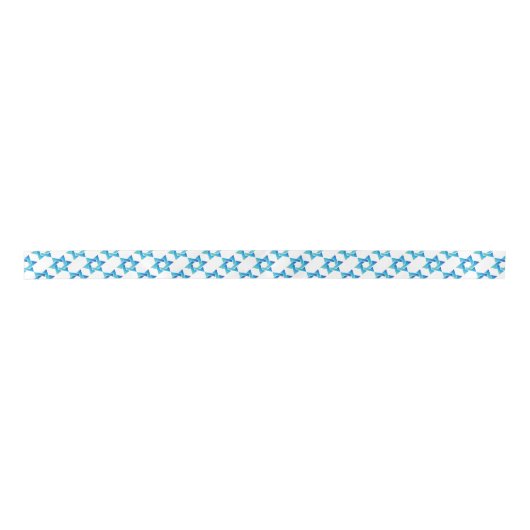 Blue Star of David Pattern/DIY background Lint (Voorkant)