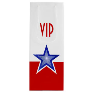 Blue Star Red print VIP-wijn Wijn Cadeautas