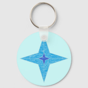 Blue Star Sleutelhanger