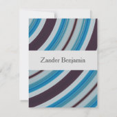 Blue Star Swirl-kaart Kaart (Achterkant)