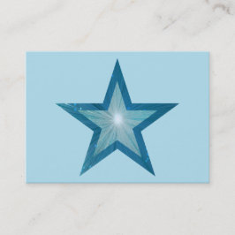 Blue Star visitekaartje chubby bleek blauw