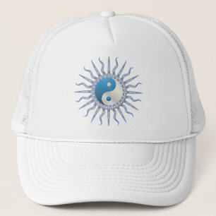 Blue Starburst Yin Yang Trucker Pet