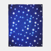 Blue Stargazer Fleece Deken (Voorkant)