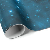 Blue Starlight Galaxy Cadeaupapier (Rol Hoek)