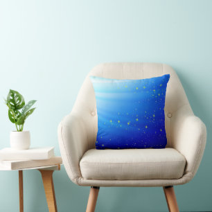Blue Starry Abstract Pillow Kussen