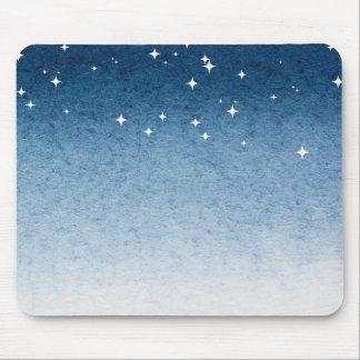 Blue Starry Gradient Mousepad Muismat