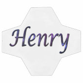 Blue Starry Henry Nom, Soccerball (Plat)