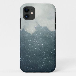 Blue Starry Sky met White Cloud iPhone 5 Hoesje