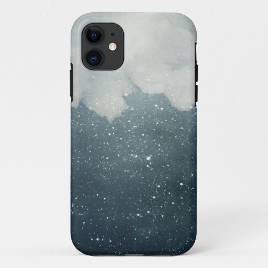 Blue Starry Sky met White Cloud iPhone 5 Hoesje (Achterkant)