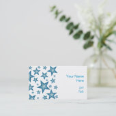 Blue Stars côté carte de visite blanc (Debout devant)