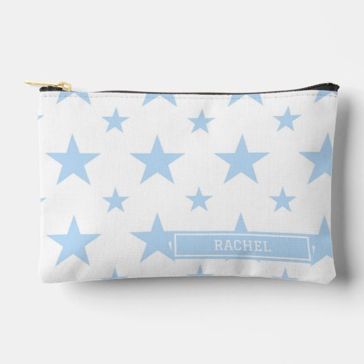 Blue Stars Pattern Constellation Cosmetic & Pencil Etui (Voorkant)
