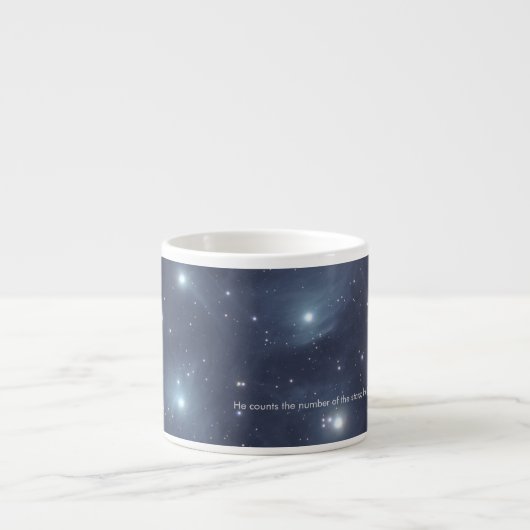 Blue Stars Psalmen Schrift Mok (Voorkant)