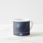Blue Stars Psaumes Écriture Mug (Devant droit)