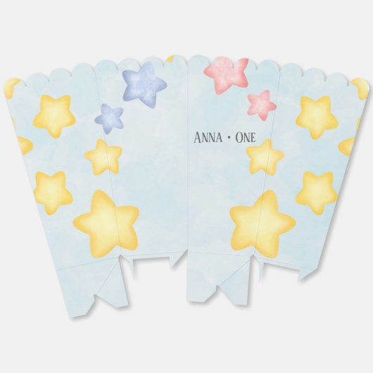 Blue Stars Treat Box Bedankdoosjes (Ongevouwen)