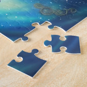 Blue Steampunk Owl Legpuzzel (Zijkant)