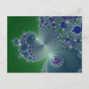 Blue Steel - Fractal Briefkaart
