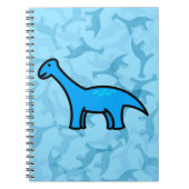 Blue Stegosaurus Notitieboek (Voorkant)