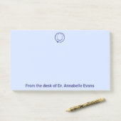 Blue Stethoscope Personnaliser les notes post-it (Sur un bureau)