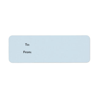 Blue Sticker Gift Label