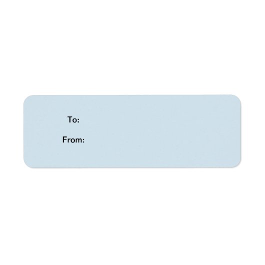 Blue Sticker Gift Label (Voorkant)