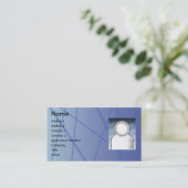 Blue Sticks - Business Visitekaartje (Staand voorkant)