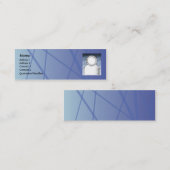 Blue Sticks - Skinny Mini Visitekaartje (Voorkant / Achterkant)