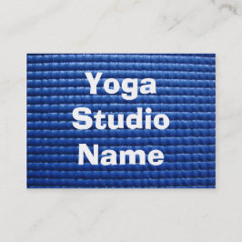 Blue Sticky Yoga Mat Visitekaartje