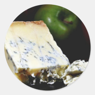 Blue Stilton Cheese Ronde Sticker