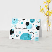 Blue Stippen Administrative Professionals Day Card Kaart (Gele Bloem)