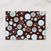 Blue Stippen Baby shower Boek Invoegen Aanvraag Ka Informatiekaartje (Achterkant)